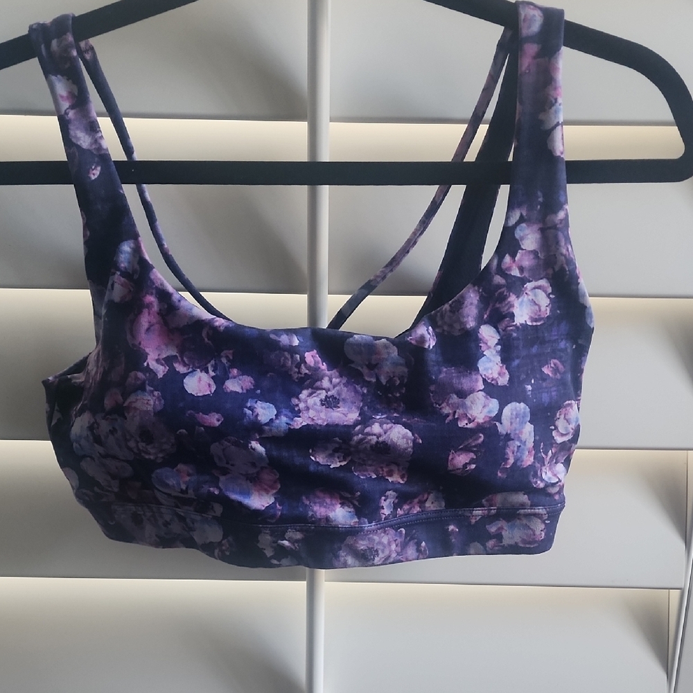 Athleta exhale floral Print Sports Bra